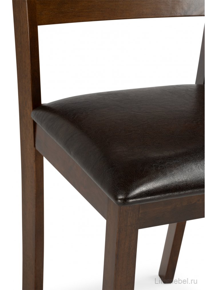Стул Simol темно-коричневый / коричневый
