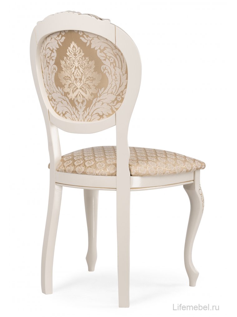 Деревянный стул Adriano 2 слоновая кость / золото