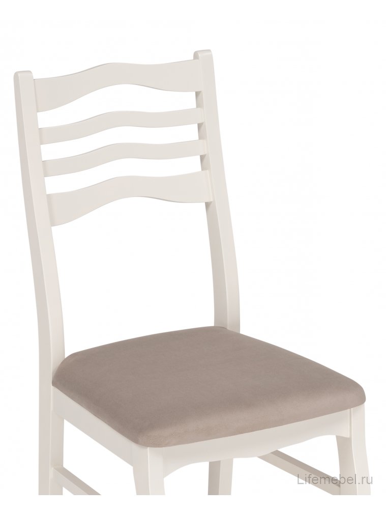 Деревянный стул Амадиу бежевый / молочный