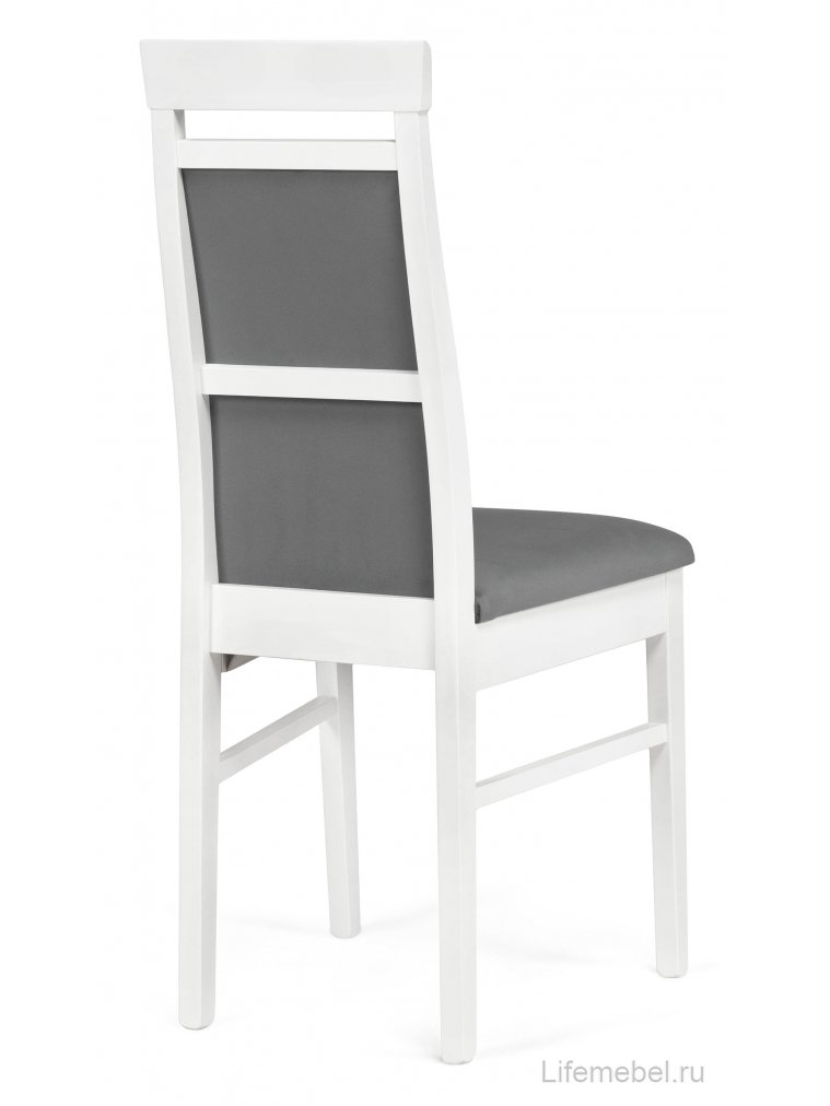 Деревянный стул Амиата серый / белый