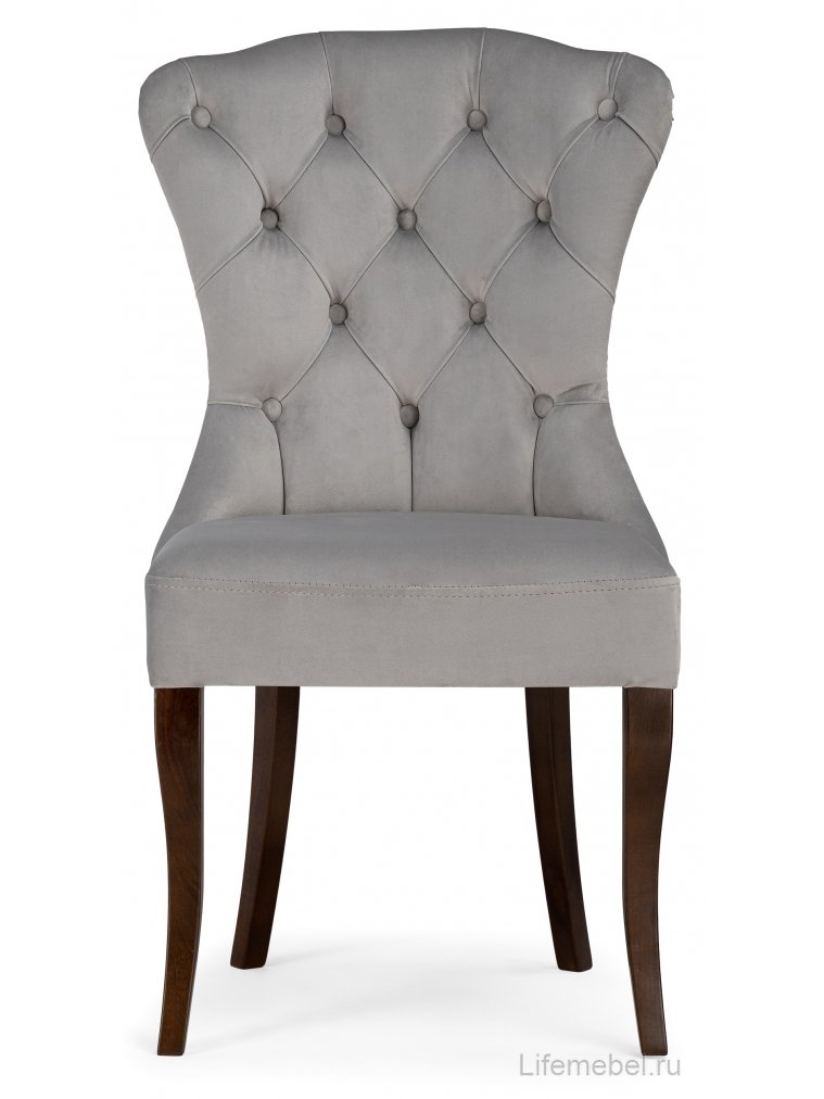 Деревянный стул Милано 1 светло-серый / орех