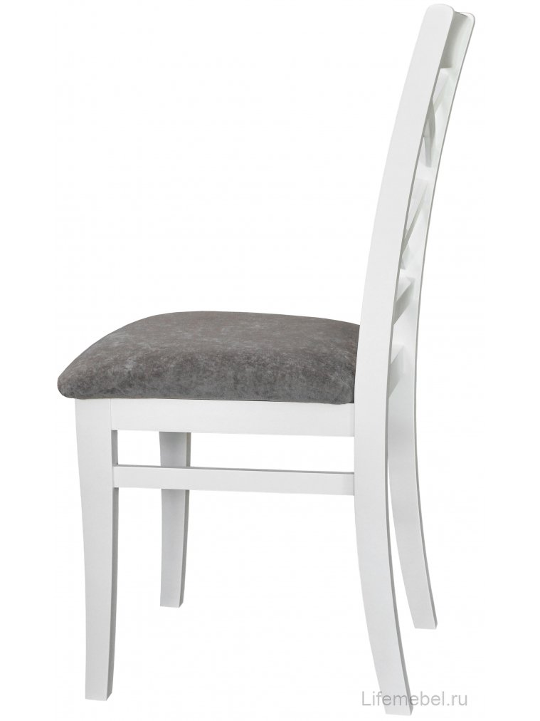 Деревянный стул Араго белый / графит