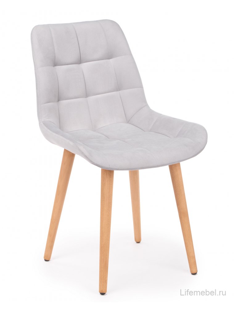 Деревянный стул Челси 360 светло-серый (zd 960) / светлое дерево