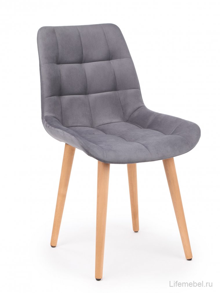 Деревянный стул Челси 360 темно-серый (zd 995) / светлое дерево