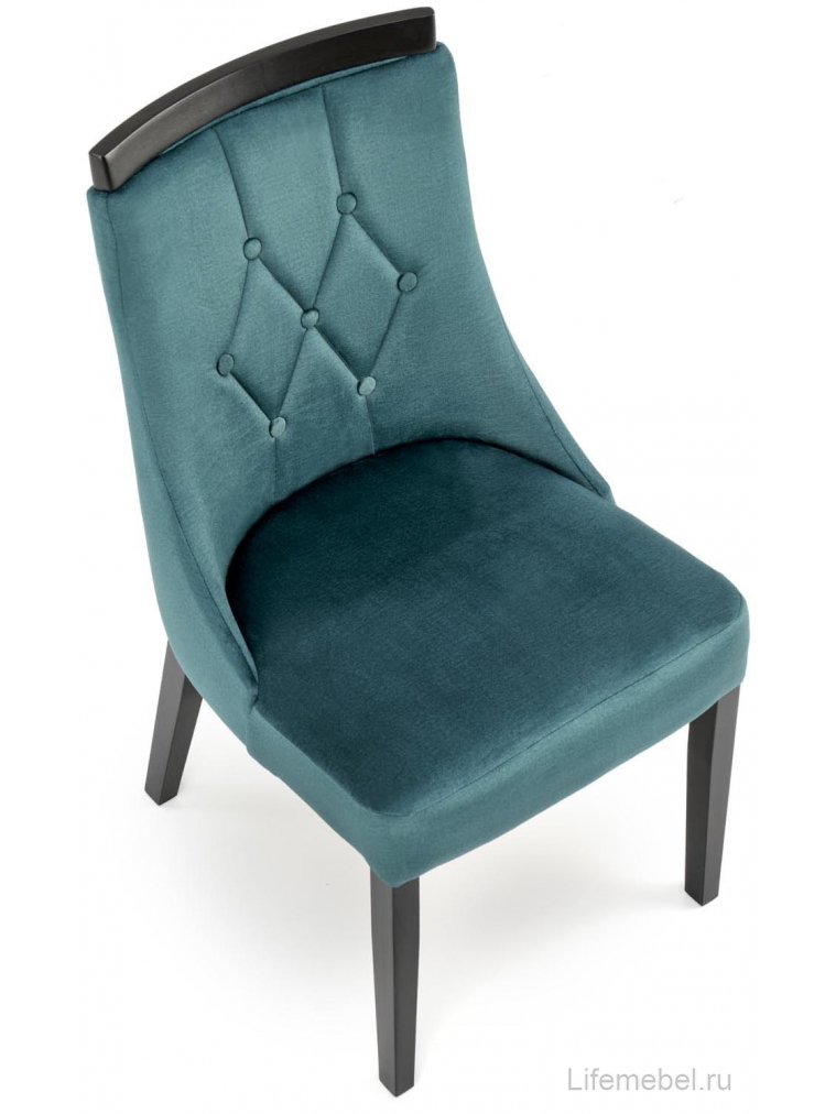 Деревянный стул Джорет зеленый / черный