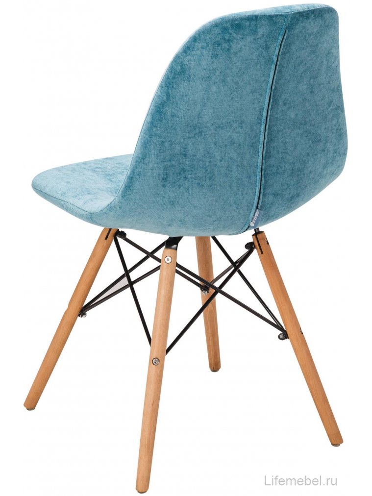 Деревянный стул Eames W блю