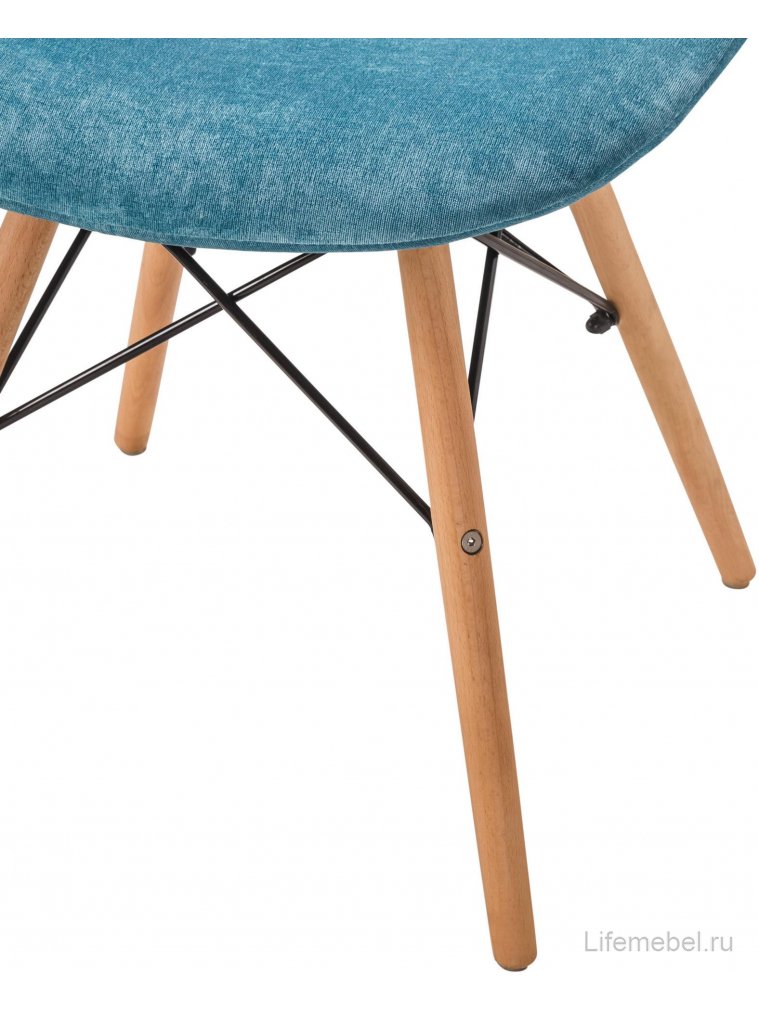 Деревянный стул Eames W блю