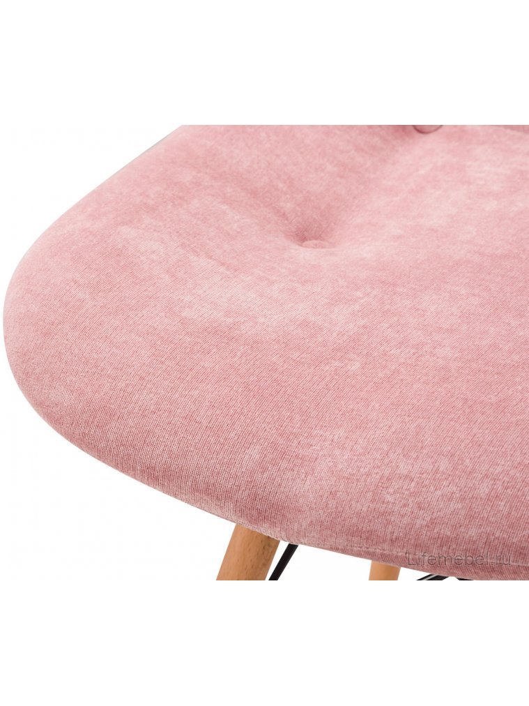 Деревянный стул Eames W розовый