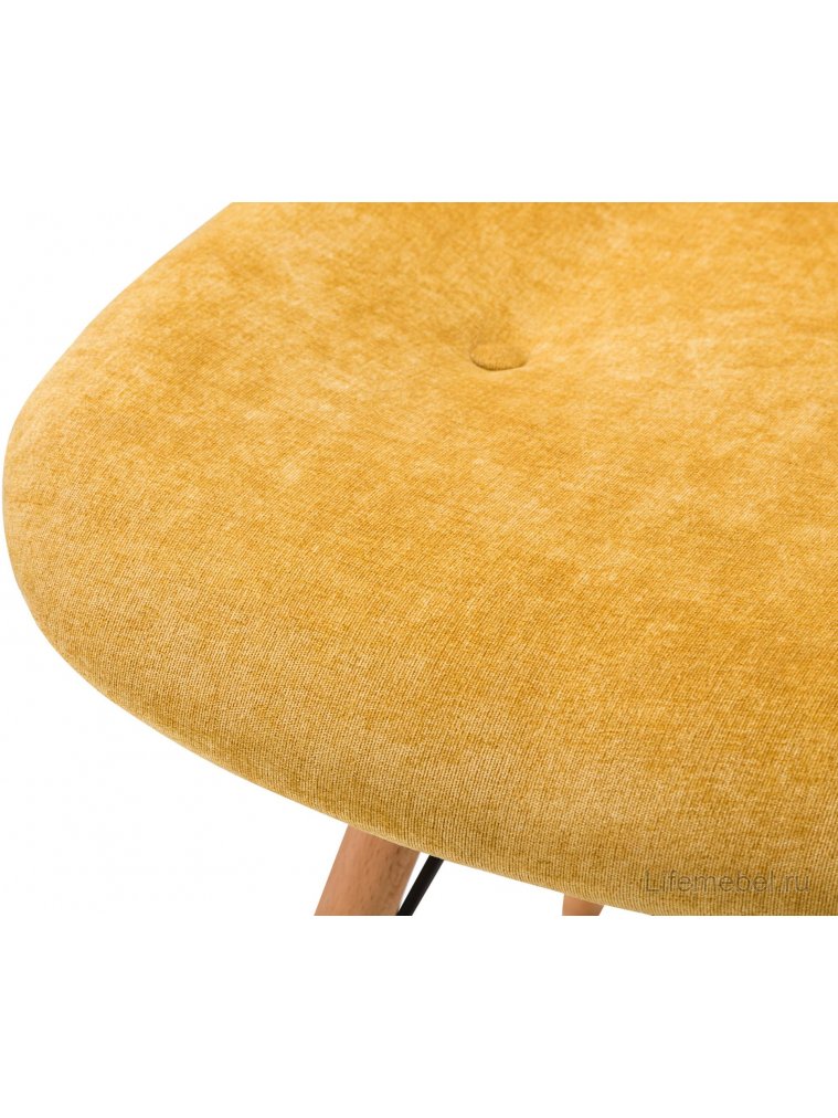 Деревянный стул Eames W жёлтый