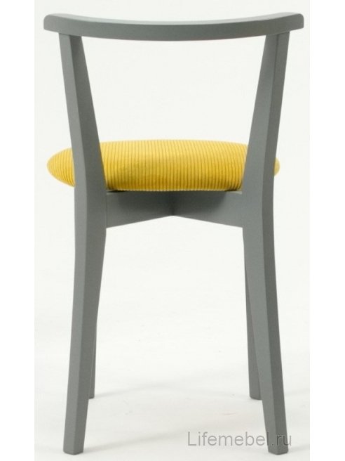 Деревянный стул Франк ПМ серый / жёлтый