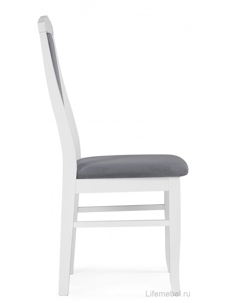 Деревянный стул Гроджин серый / белый