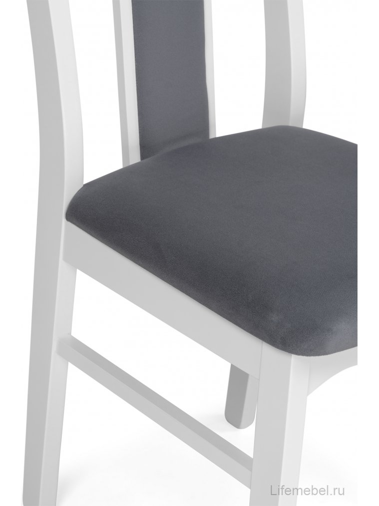 Деревянный стул Гроджин серый / белый
