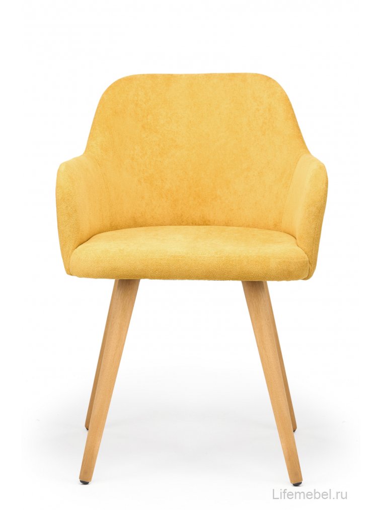 Деревянный стул Инфини 360 горчичный (ocean 016) / светлое дерево