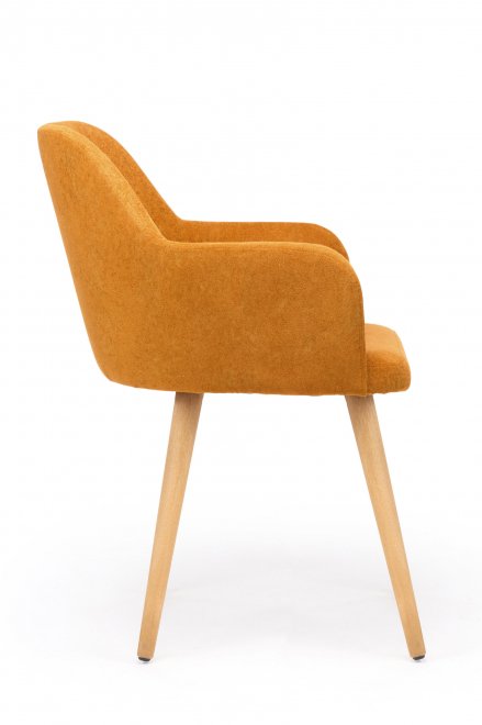 Деревянный стул Инфини терракота (ocean 015) / светлое дерево