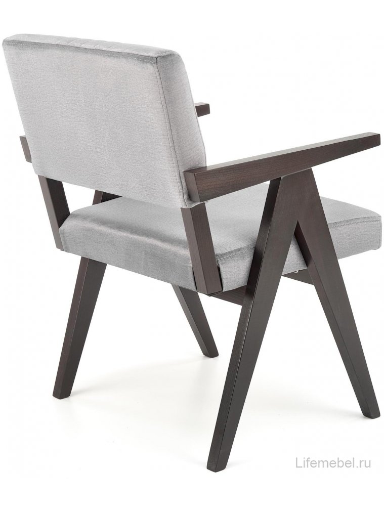 Деревянный стул Катернин серый / черный