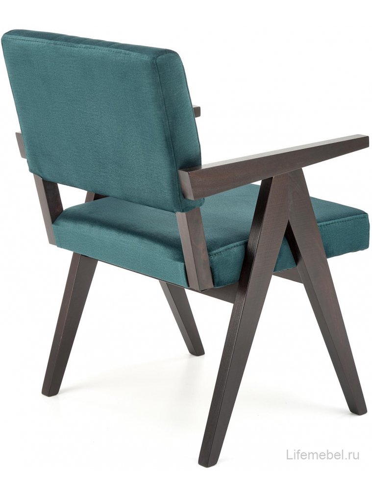 Деревянный стул Катернин зеленый / черный