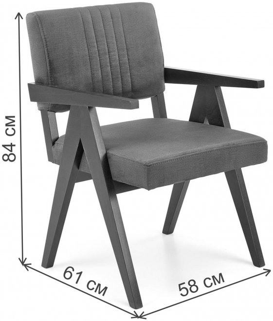 Деревянный стул Memory зеленый / черный