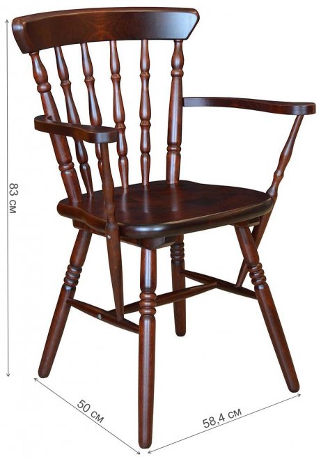 Деревянный стул Классика махагон