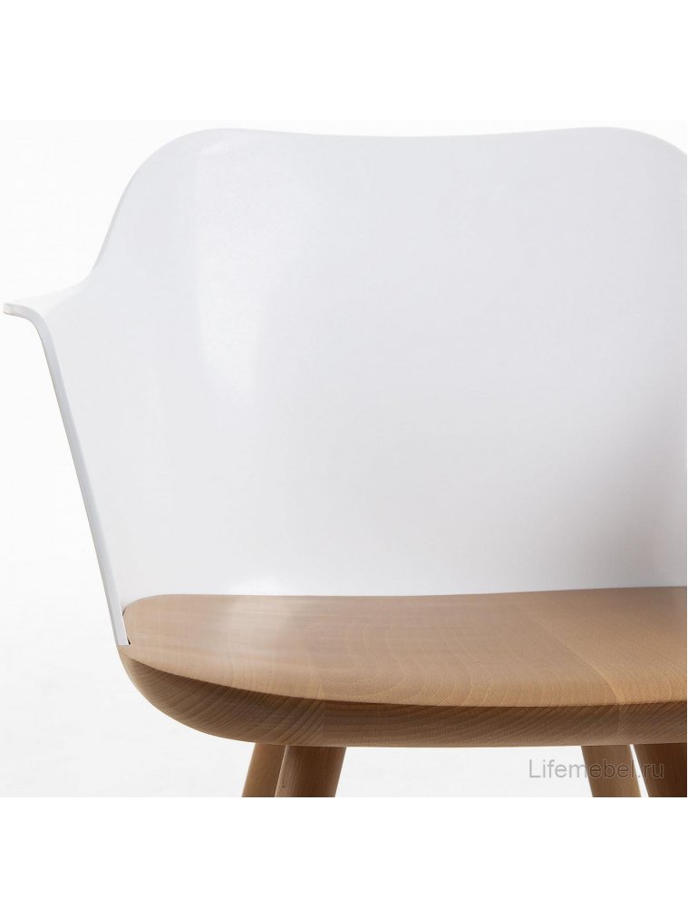 Деревянный стул Klam белый