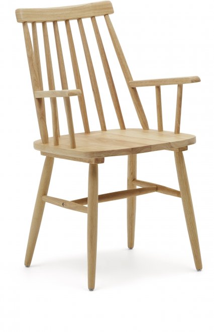 Деревянный стул Kristie с подлокотниками древесный