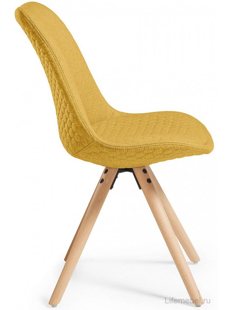 Деревянный стул Lars желтый