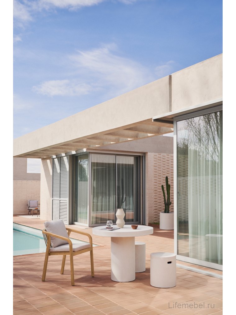 Деревянный стул Malaret белый / натуральный