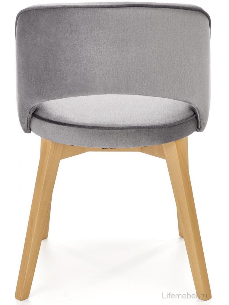 Деревянный стул Мэнни серый / дуб медовый