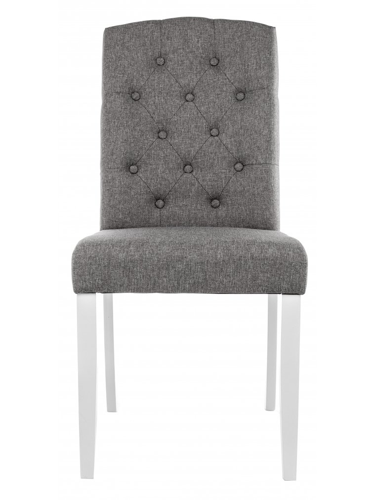 Деревянный стул Menson 03 white / fabric pebble