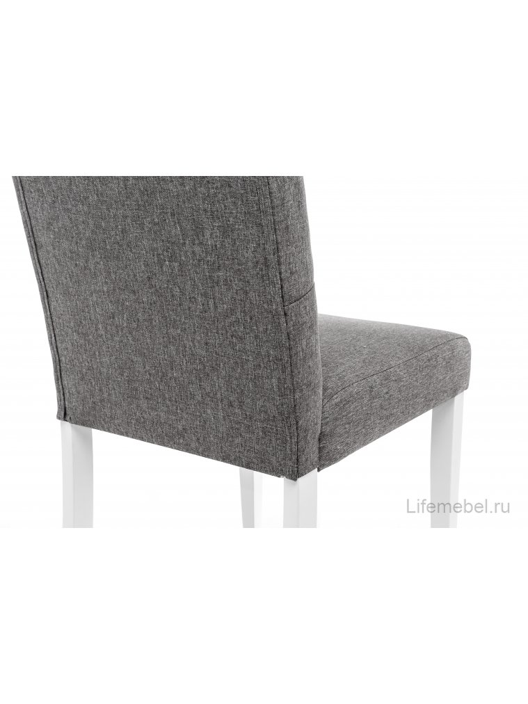 Деревянный стул Menson 03 white / fabric pebble