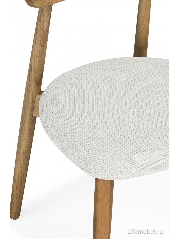Деревянный стул Okava 1 бежевая рогожка / светлое дерево 