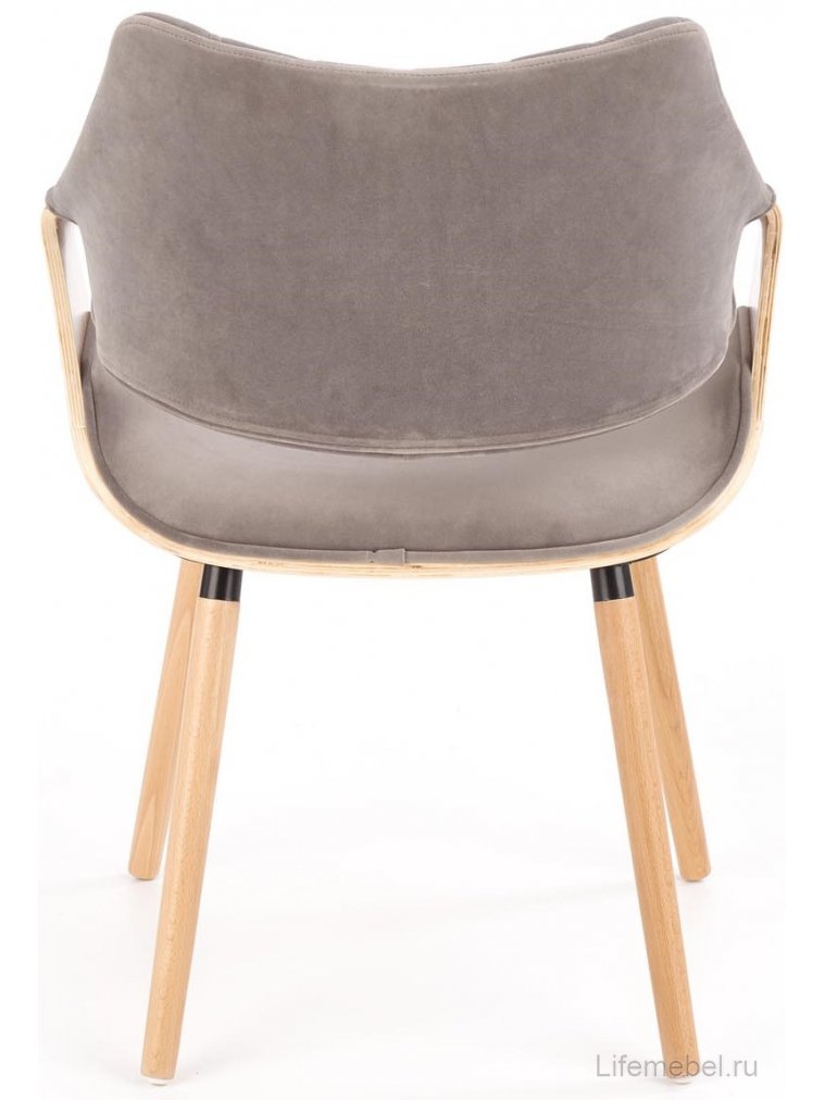 Деревянный стул Прола дуб светлый / серый