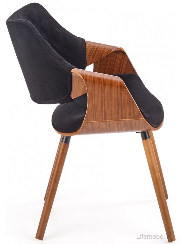 Деревянный стул K396 орех / черный