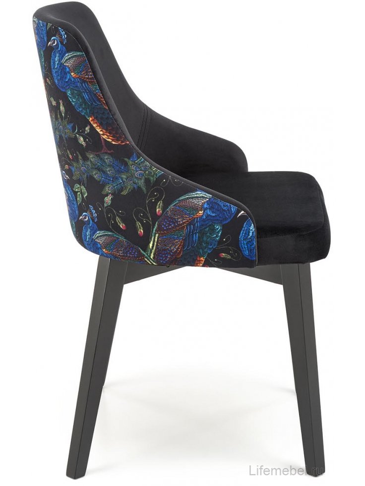 Деревянный стул Ресил черный / черный