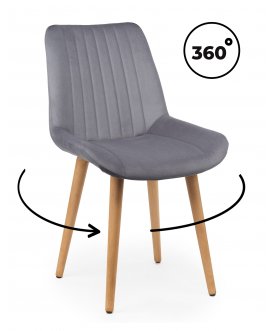 Деревянный стул Седа темно-серый (zd 995) / светлое дерево