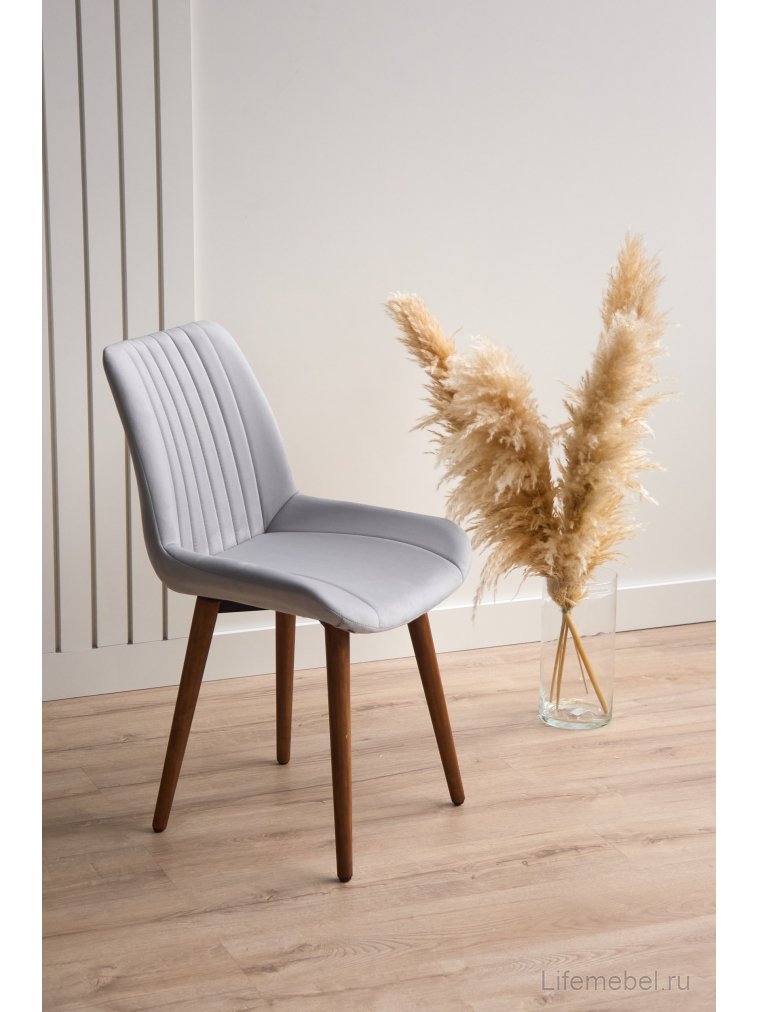 Деревянный стул Седа светло-серый (zd 960) / темное дерево
