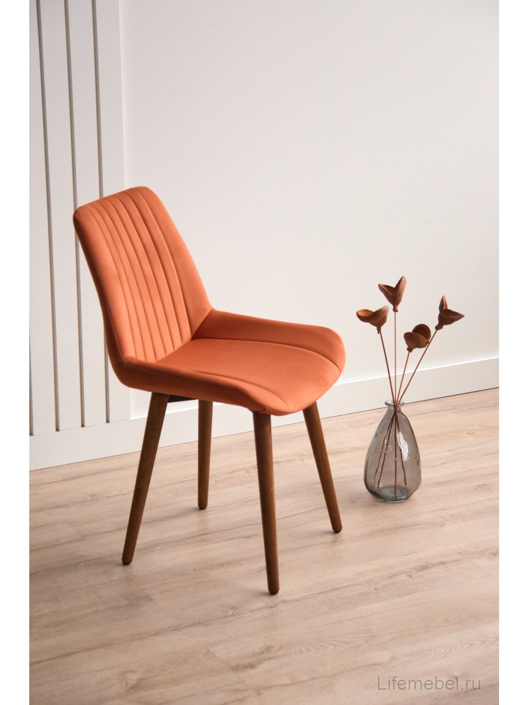 Деревянный стул Седа терракотовый (zd 432) / темное дерево