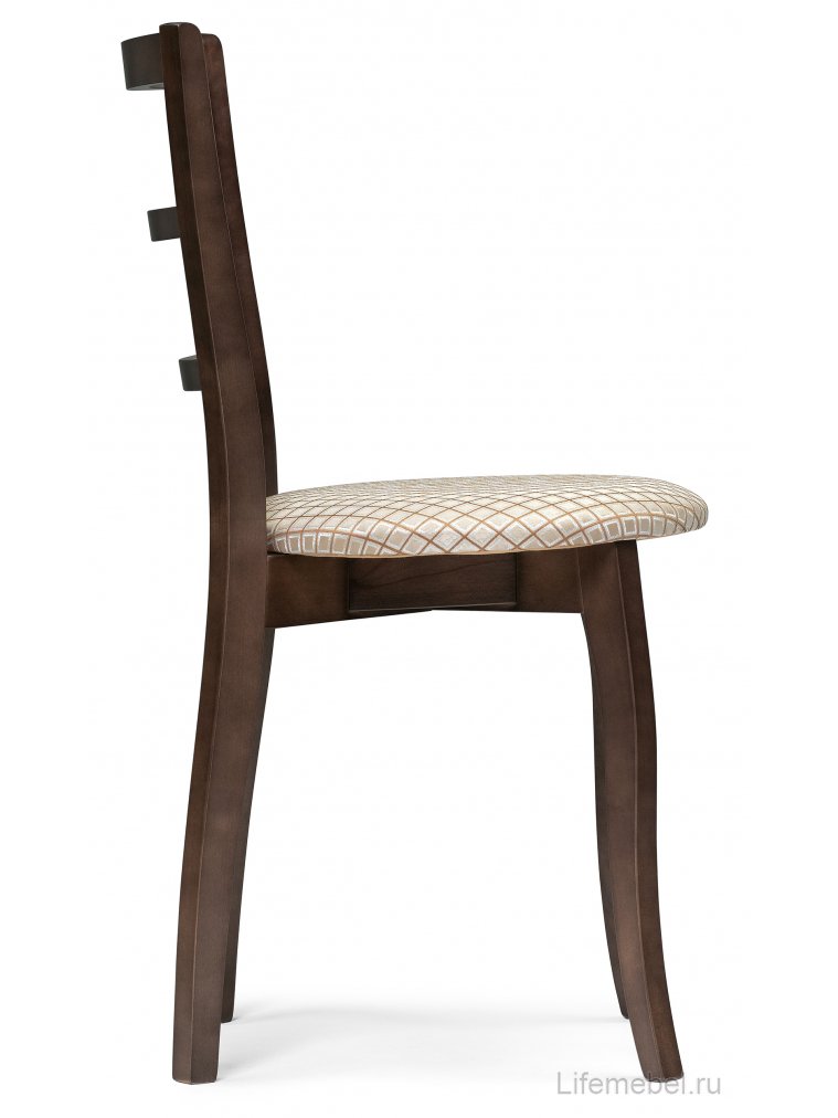 Деревянный стул Сода орех / камелия ромб
