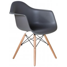 Деревянный стул Daw светлый бук / тёмно-серый GR-04