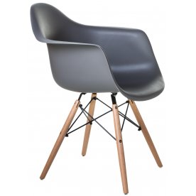 Деревянный стул Daw светлый бук / тёмно-серый GR-04