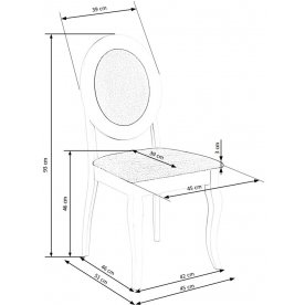 Деревянный стул Barock