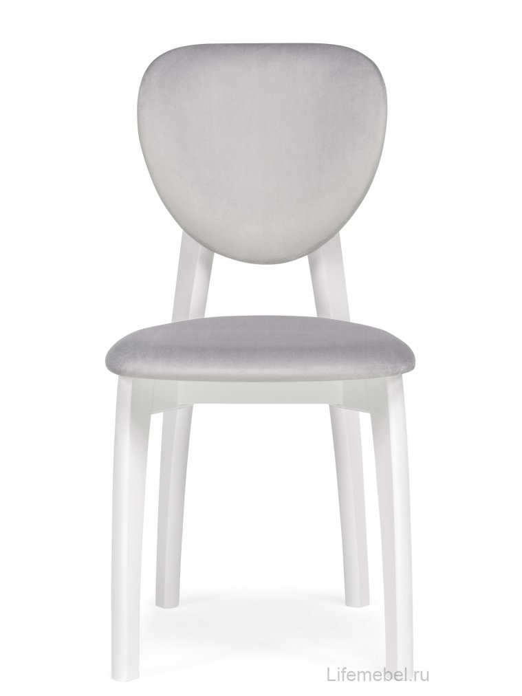 Деревянный стул Вакимо ткань tenerife silver / белый