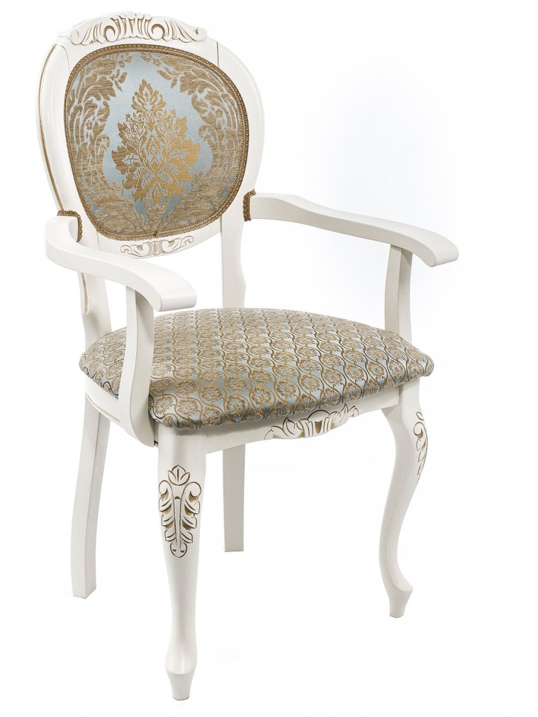 Кресло Adriano 2 молочный / патина