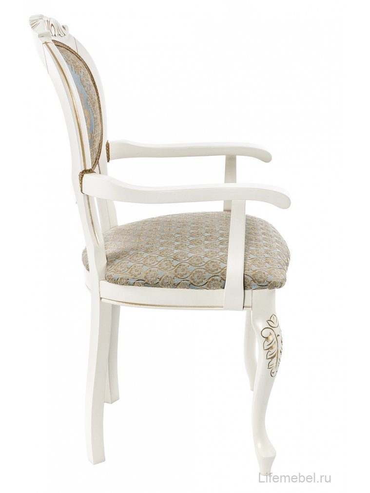 Кресло Adriano 2 молочный / патина