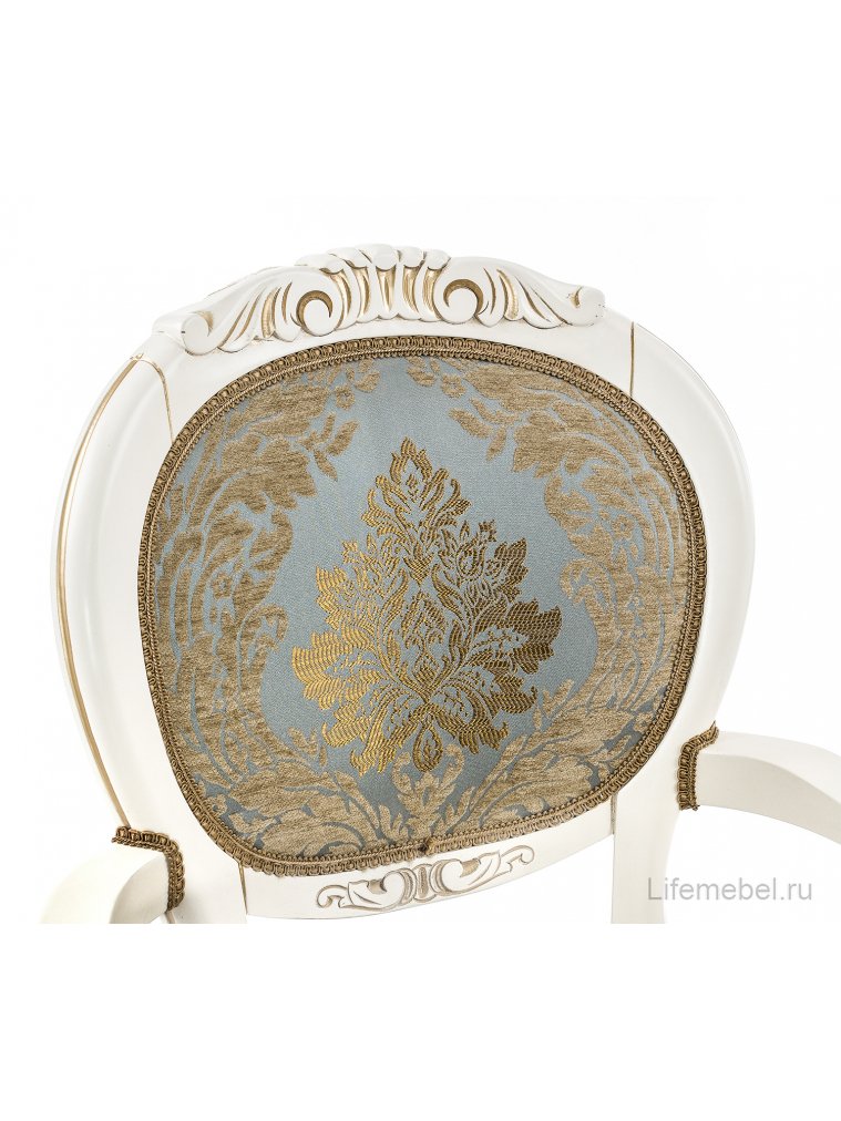 Кресло Adriano 2 молочный с патиной