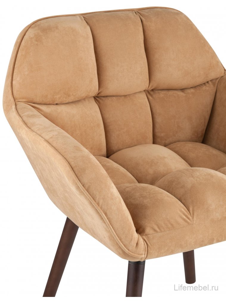 Кресло Алия бежевая замша