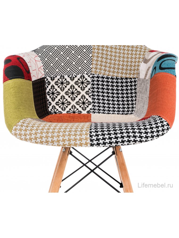 Кресло Multicolor fabric / wood