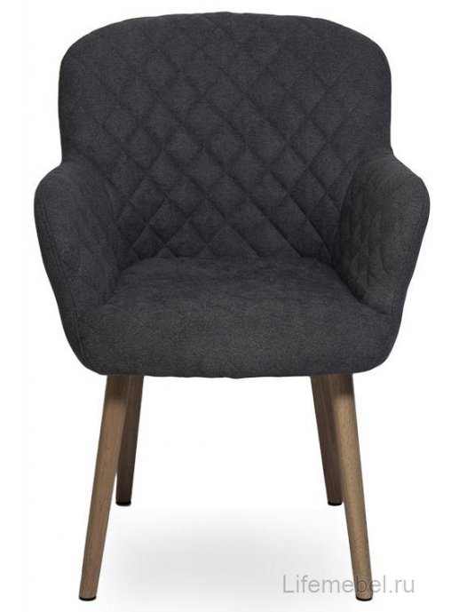 Кресло D5 dark grey miss 58 / oak