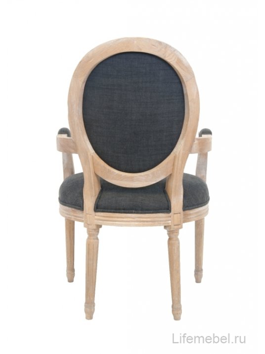 Мягкий стул с подлокотниками Diella Black