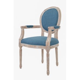 Мягкий стул с подлокотниками Diella Blue