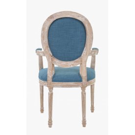 Мягкий стул с подлокотниками Diella Blue